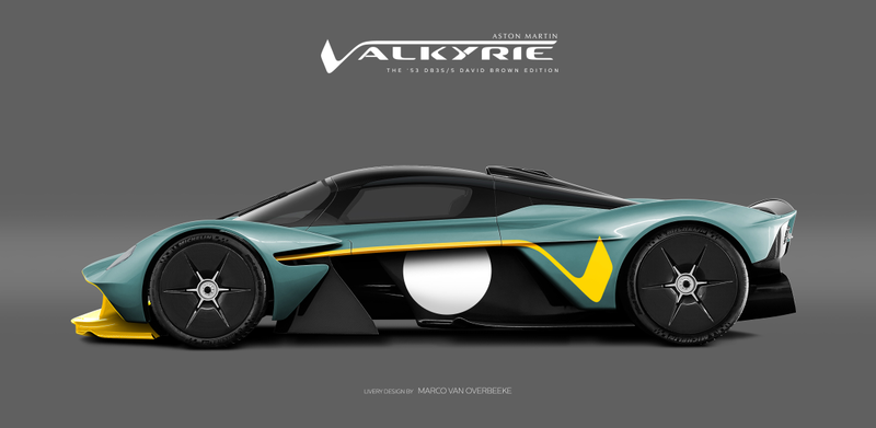 Illustration for article titled The Aston Martin Valkyrie Looks Especially Good In Classic Racing Liveries
